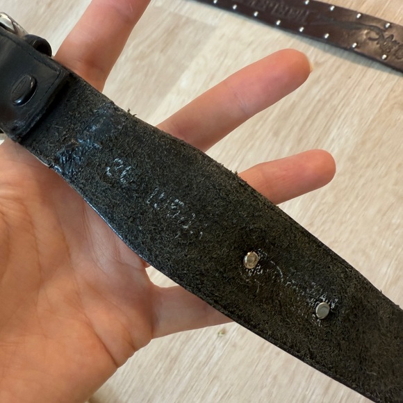 Vintage belt with silver conch - Picture 4 of 7